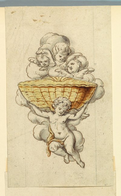Ontwerp voor een warmwaterkraan door Unknown artist