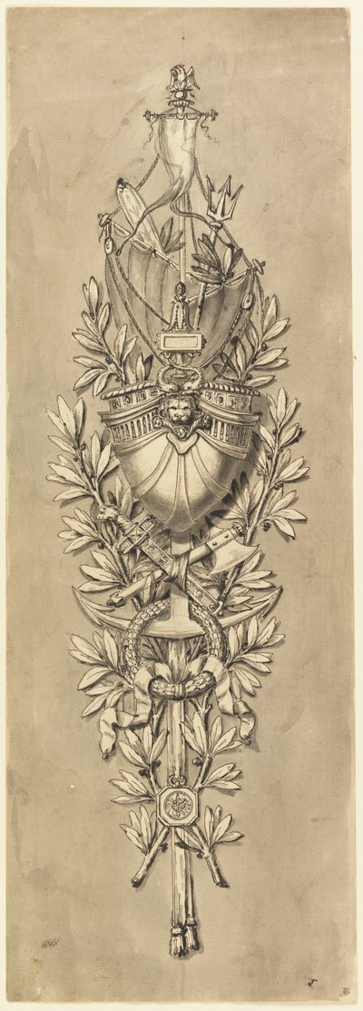 Ontwerp voor een Marinetrofee door Unknown artist