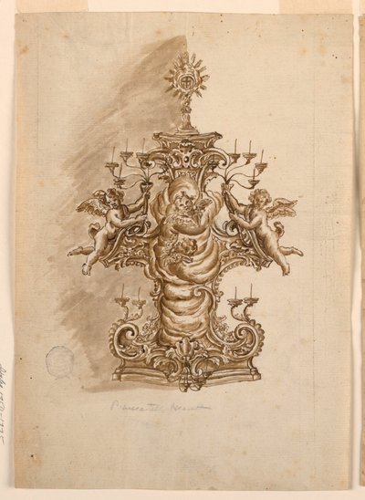 Ontwerp voor een Monstrans door Unknown artist