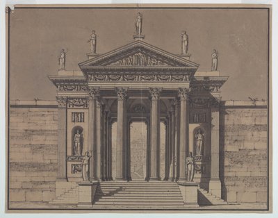Ontwerp voor een paleispoort door Unknown artist