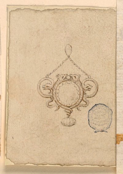 Ontwerp voor een hanger door Unknown artist