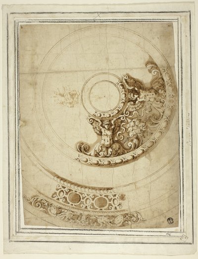 Ontwerp voor een schotel of bassin door Unknown artist