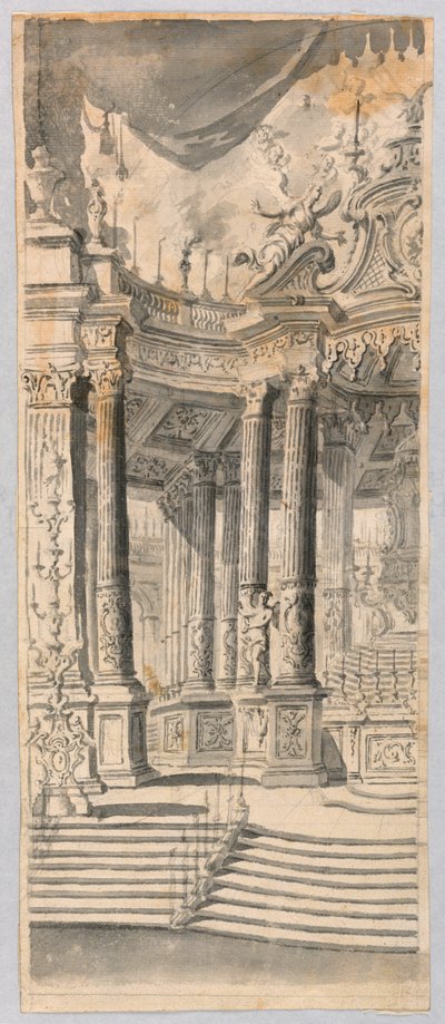Ontwerp voor een Opstelling van de Tentoonstelling van de Hostie door Unknown artist