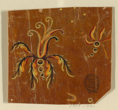 Ontwerp voor een Geweven Stof, Fragment door Unknown artist