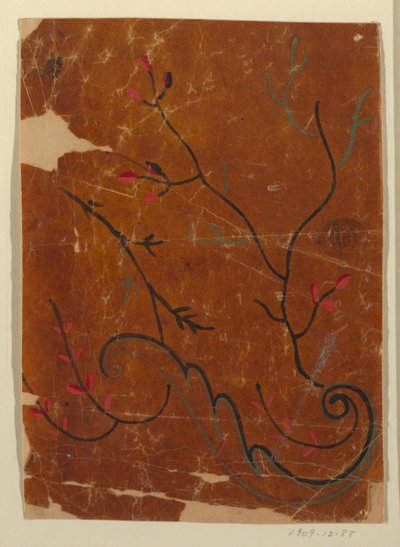 Ontwerp voor een Geweven Stof, Fragment door Unknown artist
