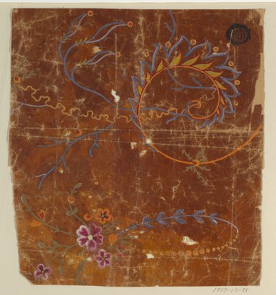 Ontwerp voor een Geweven Stof, Fragment door Unknown artist