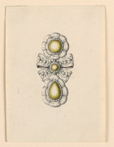 Ontwerp voor een oorbel door Unknown artist