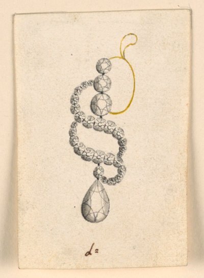 Ontwerp voor een Oorbel door Unknown artist
