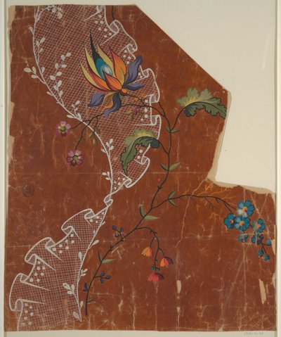 Ontwerp voor een geborduurde of geweven stof door Unknown artist