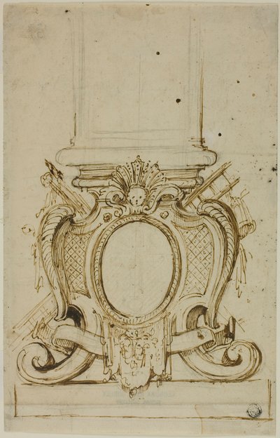 Ontwerp voor de Basis van een Sokkel door Unknown artist