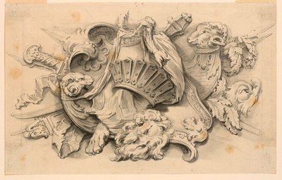 Ontwerp voor trofee van wapens door Unknown artist