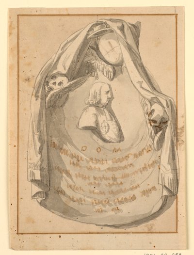 Ontwerp van een Grafmonument voor een Prelaat door Unknown artist