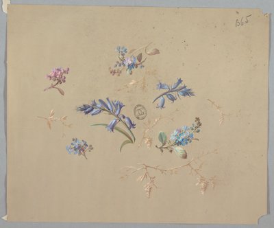 Ontwerpen voor behang en textiel: Bloemen door Unknown artist