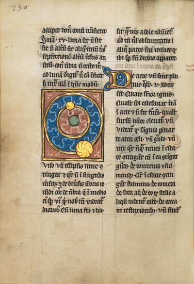 Diagram met de banen van de Zon en de Maan door Unknown artist