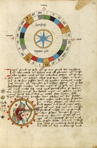 Diagram voor donderdag; Boogschutter door Unknown artist