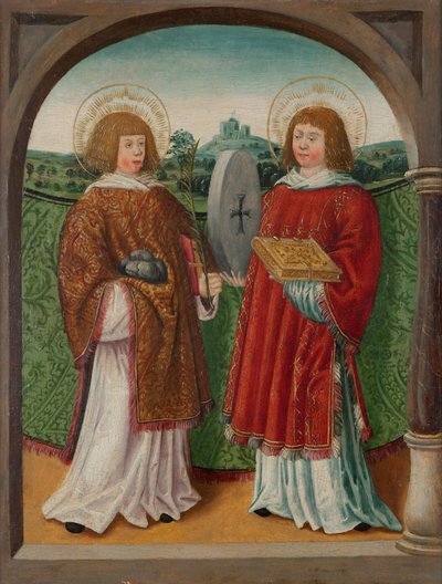 Stefanus en Florian () door Unknown artist