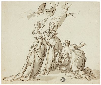 Ontdekking van Erichthonius door Unknown artist