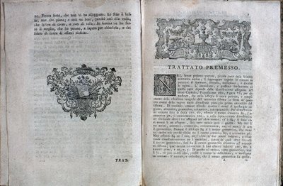 Dubbele pagina uit een muziektraktaat door Giuseppe Tartini door Unknown artist