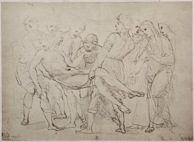 Tekening door Raphael Sanzio in het British Museum door Unknown artist