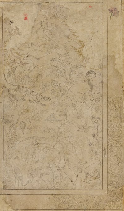 Tekening van Dieren en Planten door Unknown artist