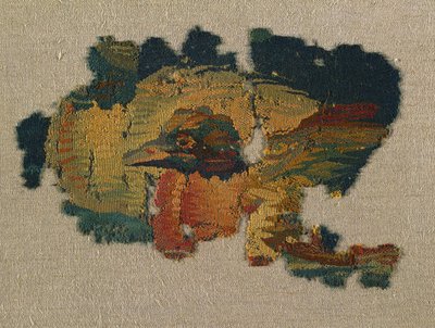 Eendenkop van een groot gordijn door Unknown artist