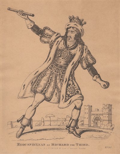 Edmund Kean als Richard III door Unknown artist