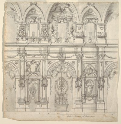 Opstand van het Schip van een Kerk door Unknown artist
