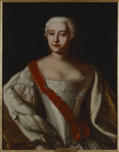 Portret van keizerin Elizabeth van Rusland door Unknown artist