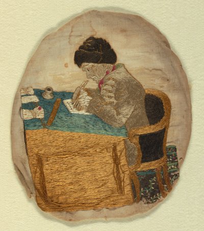 Geborduurd schilderij door Unknown artist