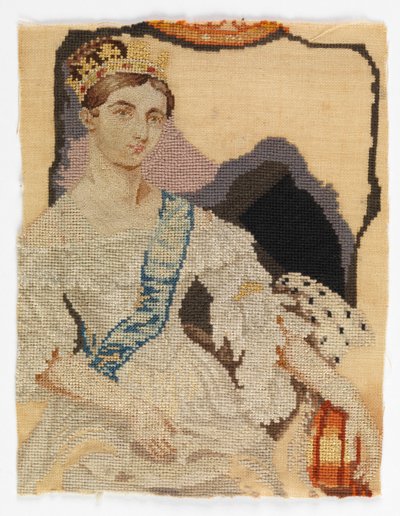 Geborduurd schilderij door Unknown artist