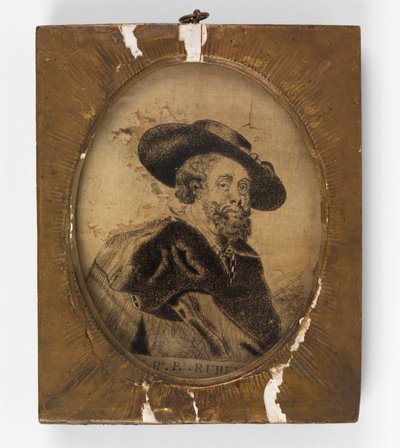 Geborduurd schilderij door Unknown artist