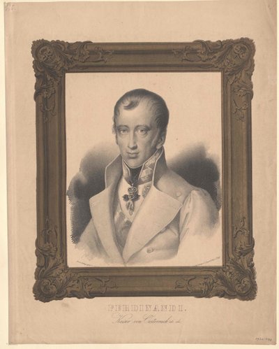 Keizer van Oostenrijk Ferdinand I (prent) door Unknown artist