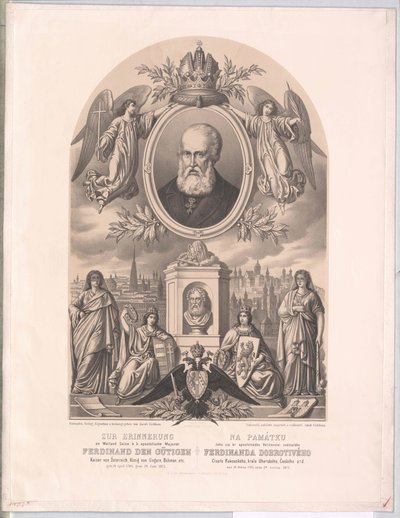 Keizer van Oostenrijk Ferdinand I (prent) door Unknown artist