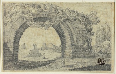 Ingang van het Circus van Caracalla door Unknown artist