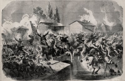 Episode in de Slag bij Palestro, 31 mei door Unknown artist