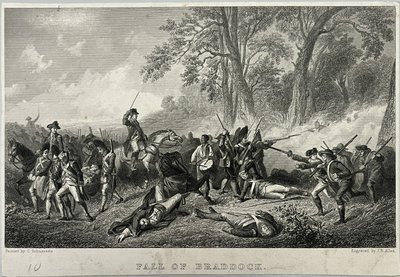 Val van Braddock door Unknown artist