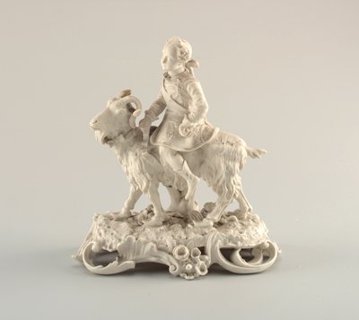 Figuur van een Jongen op een Ram door Unknown artist