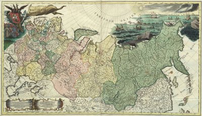 Eerste algemene kaart van het Russische Rijk door Unknown artist