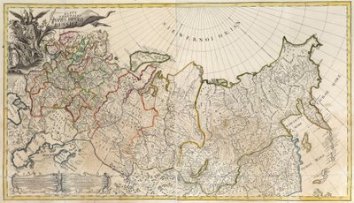 Eerste algemene kaart van het Russische Rijk door Unknown artist