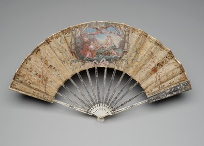 Vouwwaaier met de Geboorte van Venus, c.1770s-80s door Unknown artist