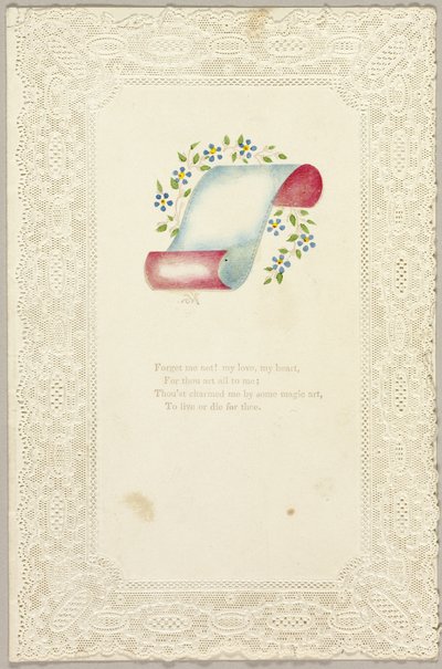 Vergeet mij niet (valentijn) door Unknown artist