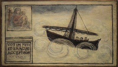 Ex voto zeeman door Unknown artist