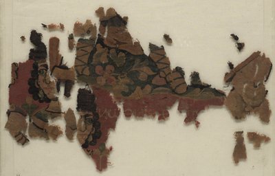 Vier Fragmenten van een Wandkleed: Athena Partheneon door Unknown artist