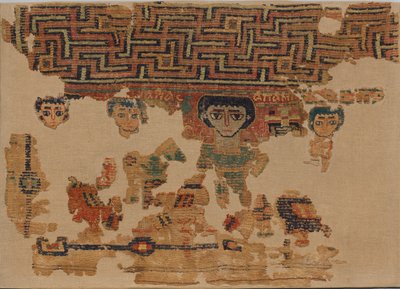 Fragment van een groot wandkleed door Unknown artist