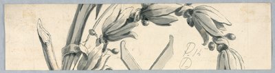 Fragment van een krans met monogram van Christus door Unknown artist