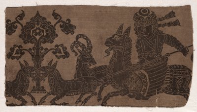 Fragment met Bereden Jager die Dieren Spietst door Unknown artist
