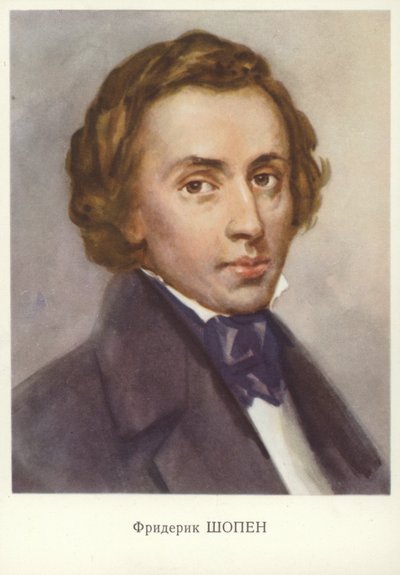 Frederic Chopin, Poolse componist en pianist door Unknown artist