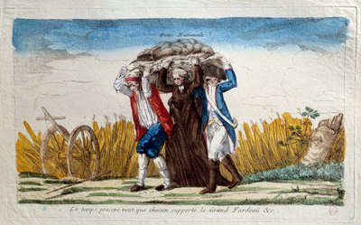 Franse Revolutie: De huidige tijd vereist dat iedereen de grote last draagt door Unknown artist