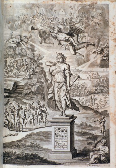 Frontispice van Phonurgia nova (1673) door Unknown artist