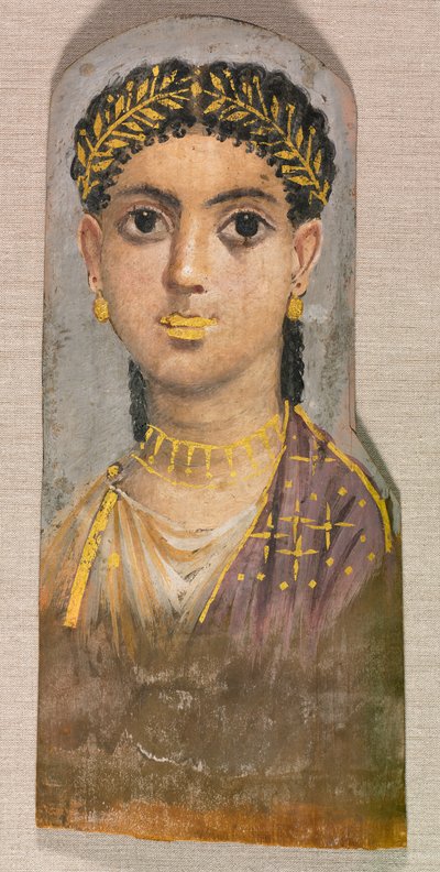 Funerair Portret van een Jong Meisje door Unknown artist